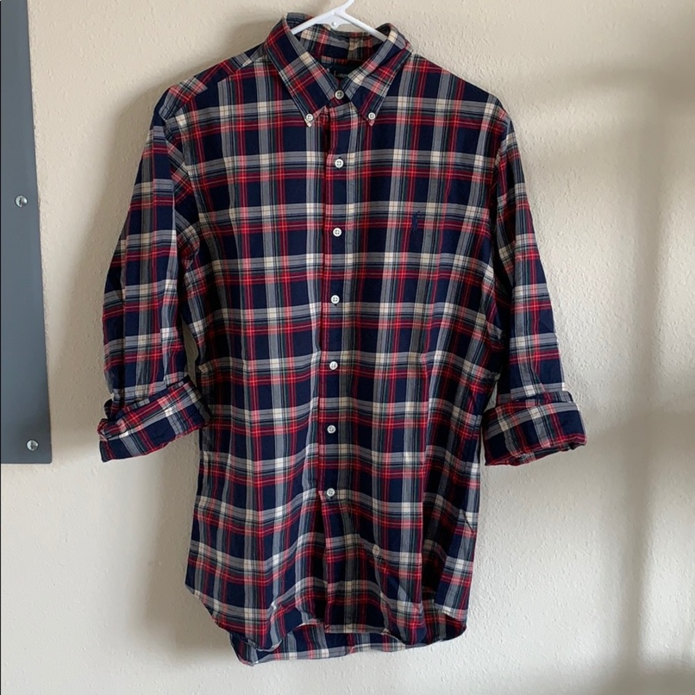 Ralph Lauren Plaid Woven Button Up Shirt